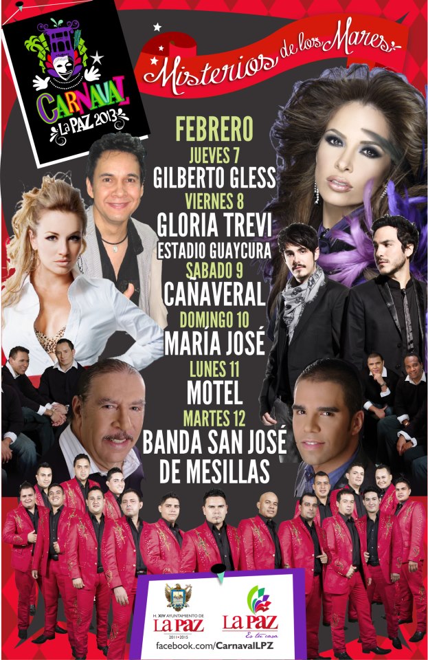 cartelera carnaval la paz 2013